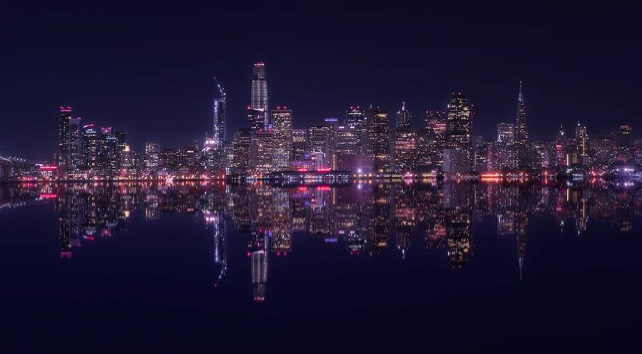 San Francisco Photograph - San Francisco Night by Helena Garca