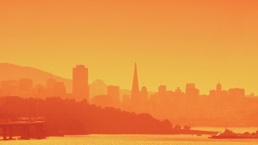 San Francisco Sunset Photograph by Flash Parker