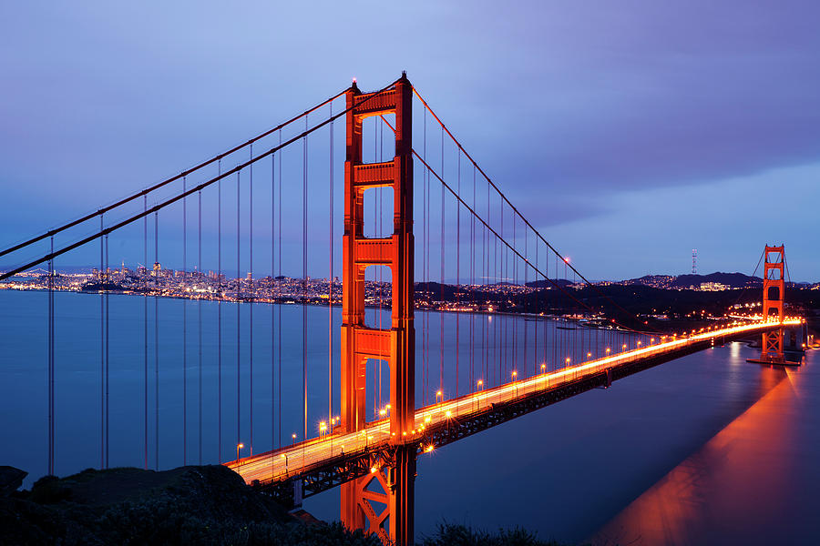 San Fransisco Golden Gate Bridge At Photograph by Alina555