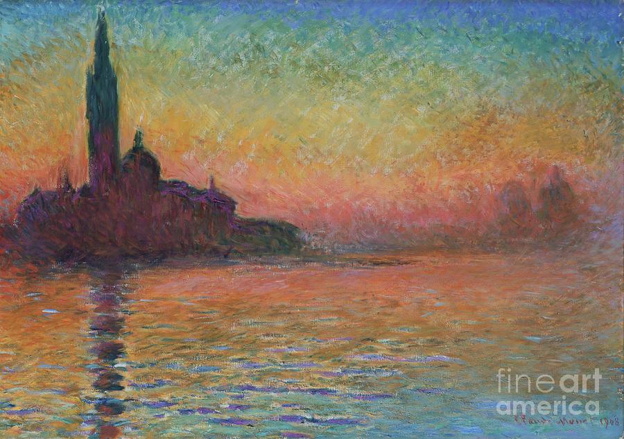 San Giorgio Maggiore By Twilight, 1908 Drawing by Heritage Images