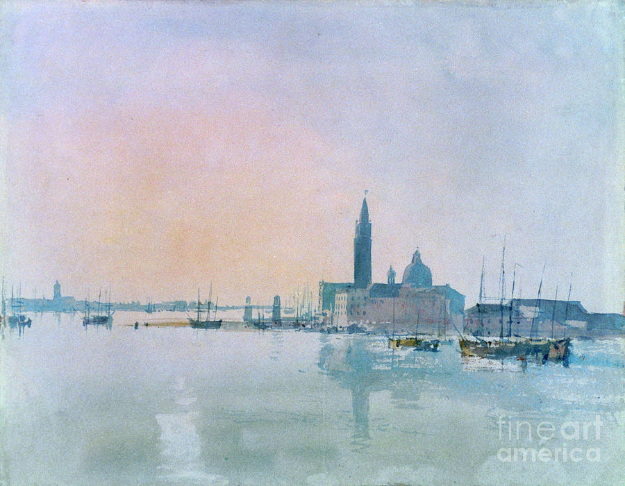San Giorgio Maggiore From The Dogana Drawing by Print Collector