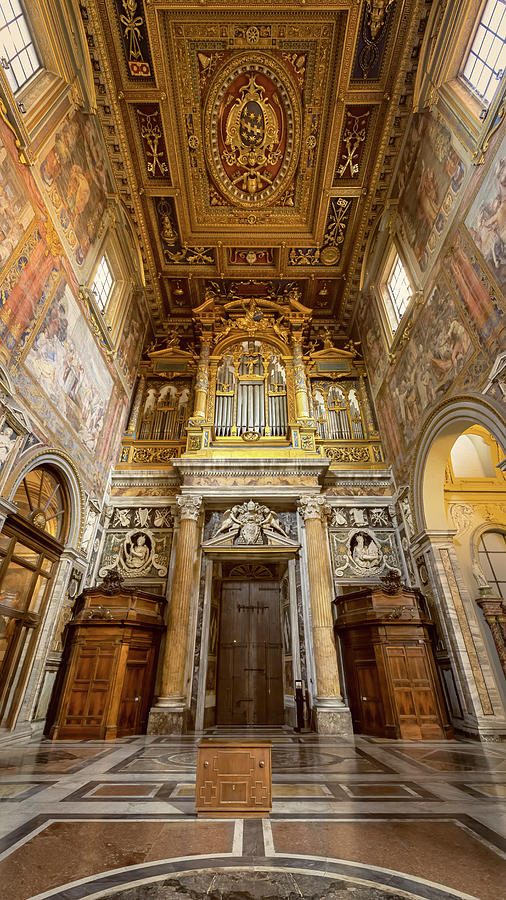 San Giovanni In Laterano Interior Rome Italy Photograph by Joan Carroll