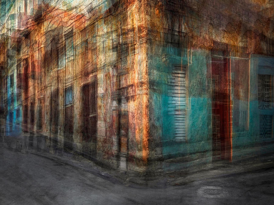 Creative Edit Photograph - San Ignacio (la Habana Vieja) by Roxana Labagnara