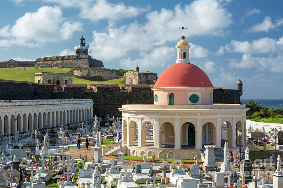 San Juan Cemetery and Fortress Photograph by Brian Jannsen