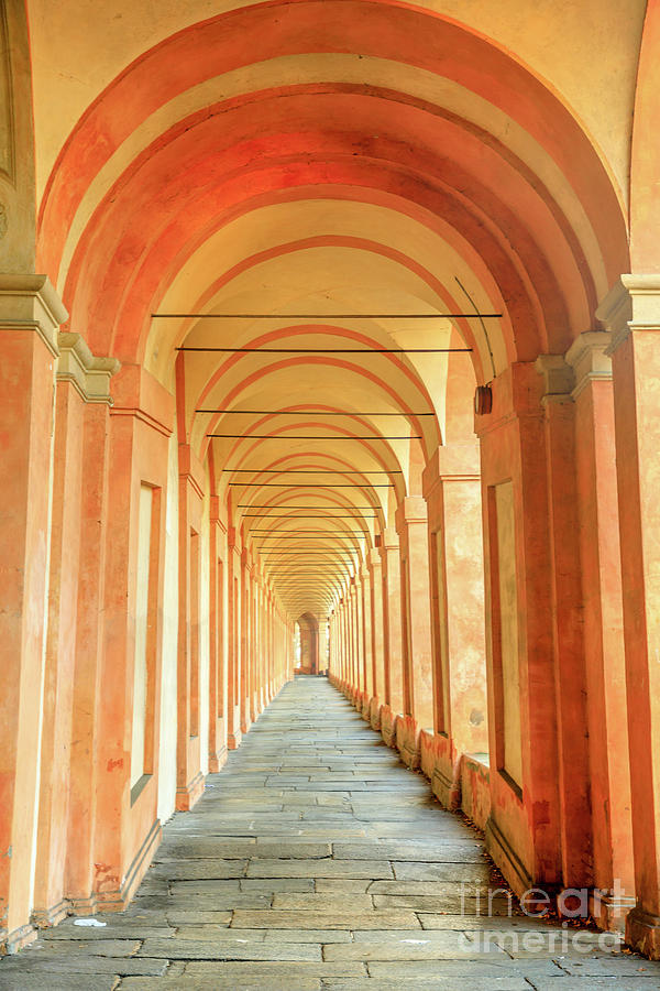 San Luca Archway Background Photograph by Benny Marty