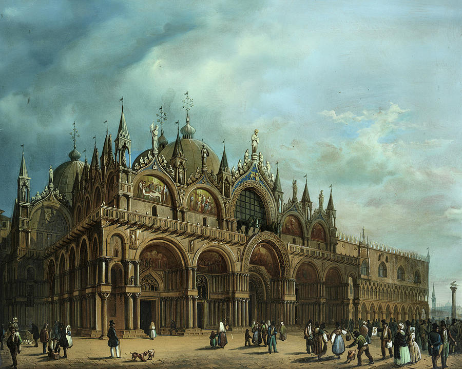 Architecture Painting - San Marco, Palazzo Ducale by Carlo Grubacs
