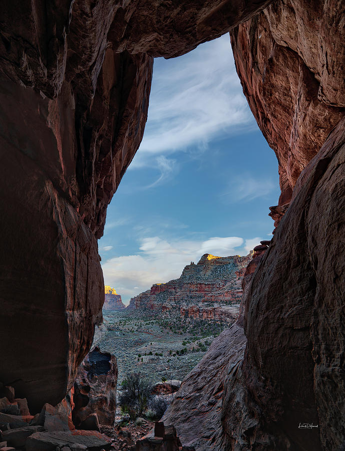 Nature Photograph - San Rafael Canyon Cave by Leland D Howard