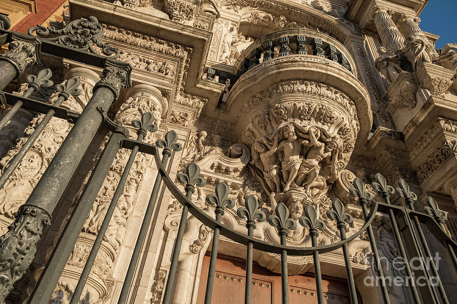 San Telmo Palace Details, Seville, Spain Photograph by Philip Preston