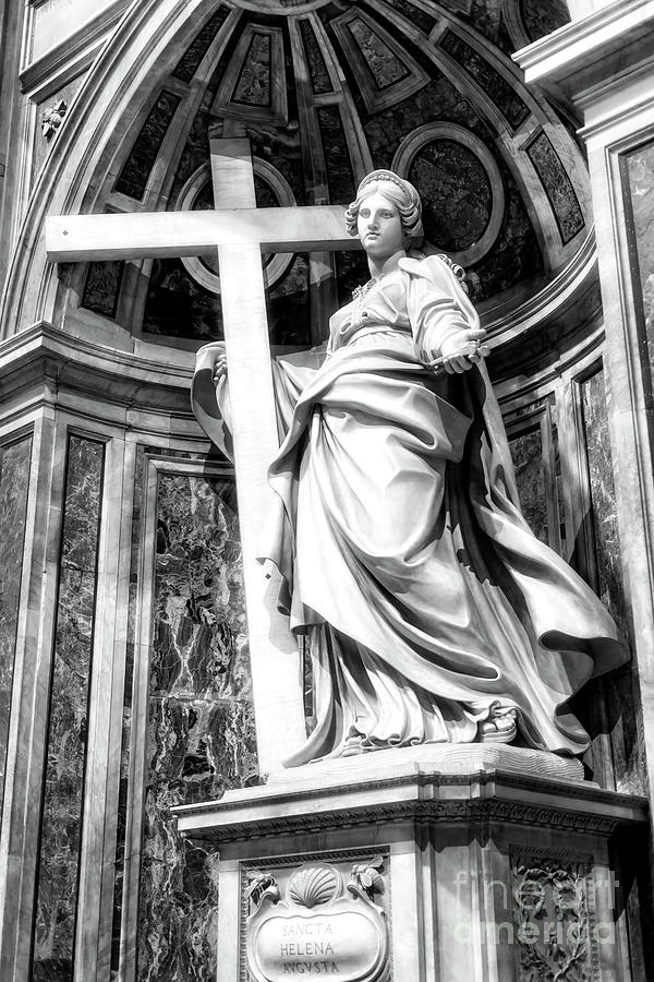 Sancta Helena at Saint Peters Basilica in Vatican City Photograph by John Rizzuto