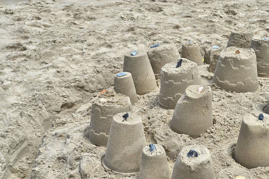 Beach Photograph - Sand Castle by JAMART Photography