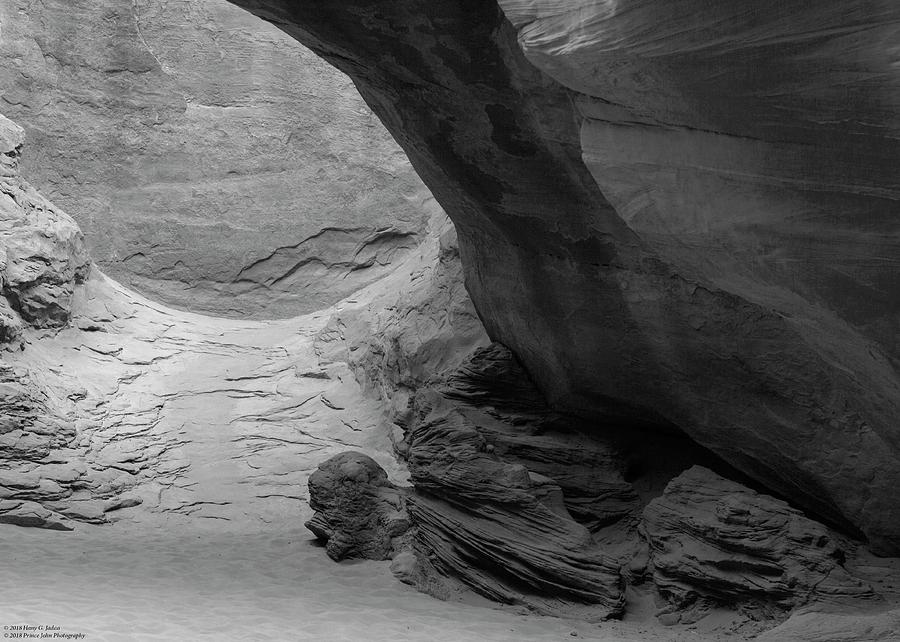 Sand Dune Arch - Dead Or Alive In Monochrome Photograph by Hany J ...