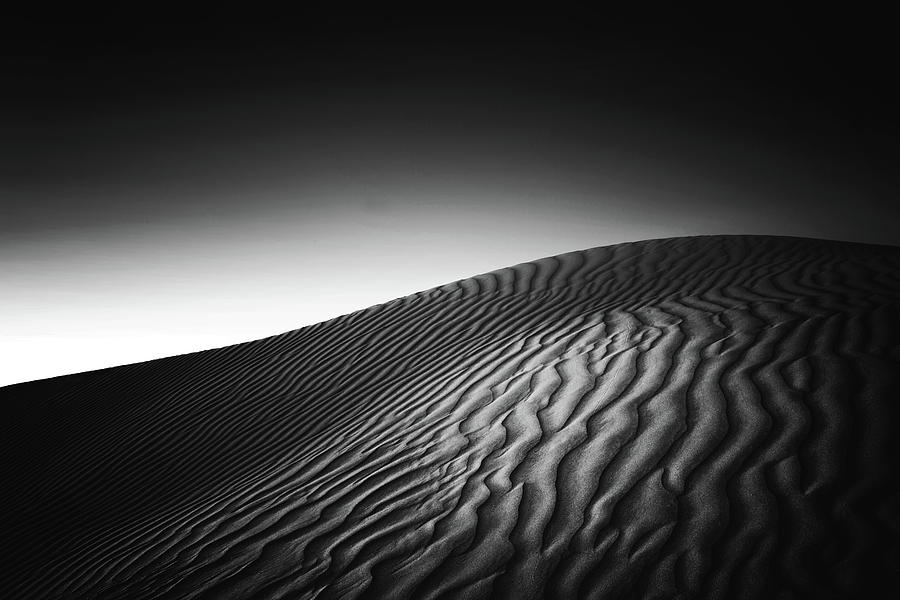 Sand Dunes, Black And White - Australia Photograph by Robert Lang Photography