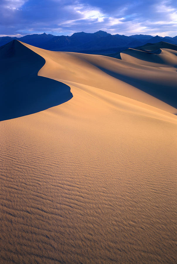 Sand Dunes Near Stovepipe Wells In by Rob Blakers