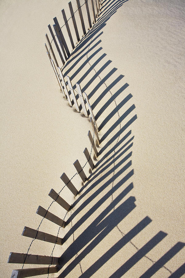 Sand Fence, Nantucket Island Photograph by Nine Ok Sand Fence, Nantucket Island Photograph by Nine Ok