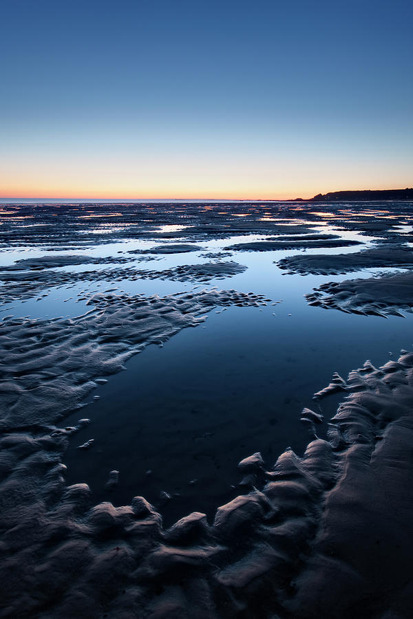 Sand Patterns At Twilight At St Ouens Photograph by David Clapp