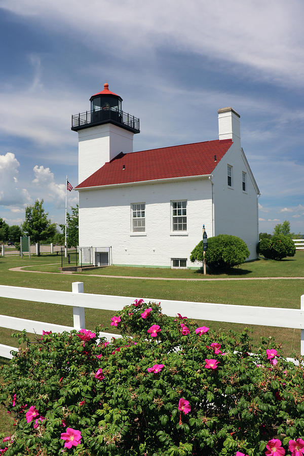 Sand Point Lighthouse Photograph by David T Wilkinson