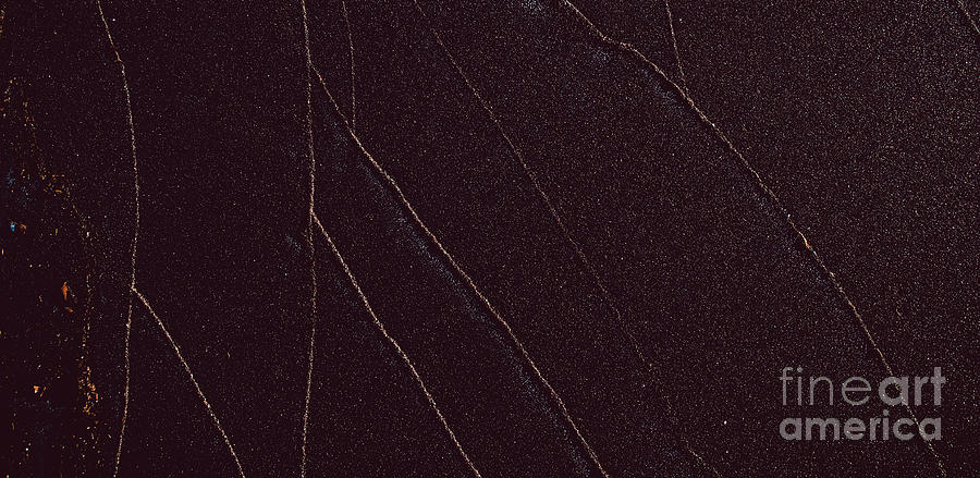 Sand texture of black beach with lines Photograph by Joaquin Corbalan