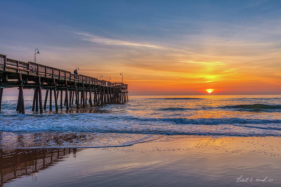 Sandbridge Sunrise Photograph by Robert Hersh - Fine Art America