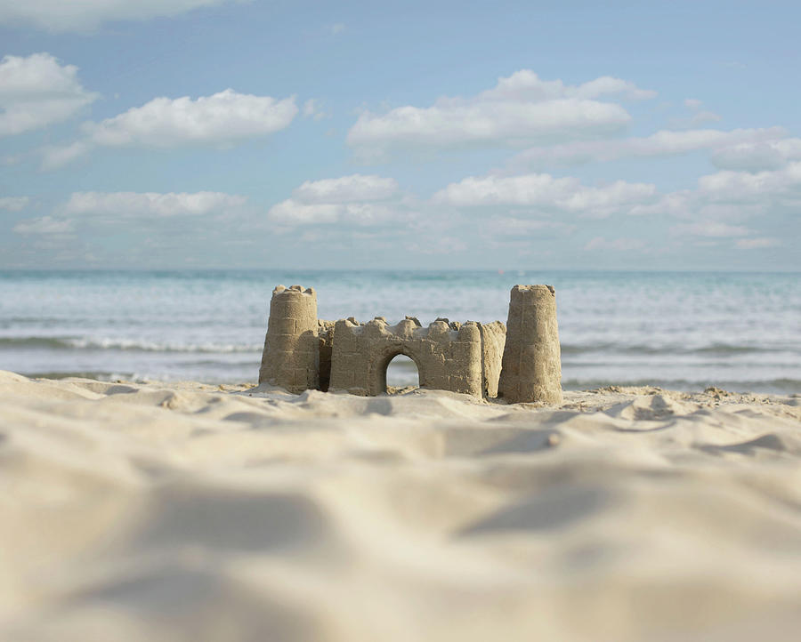 Sandcastle By The Beach Digital Art by Floresco Productions | Fine Art ...