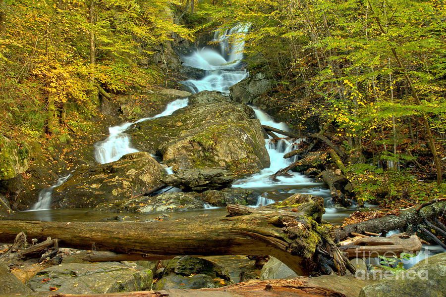 Sanderson Brook Falls Fall Landscape Photograph by Adam Jewell
