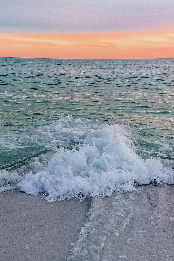 Sandestin Sunset Surf Photograph by Joe Kopp