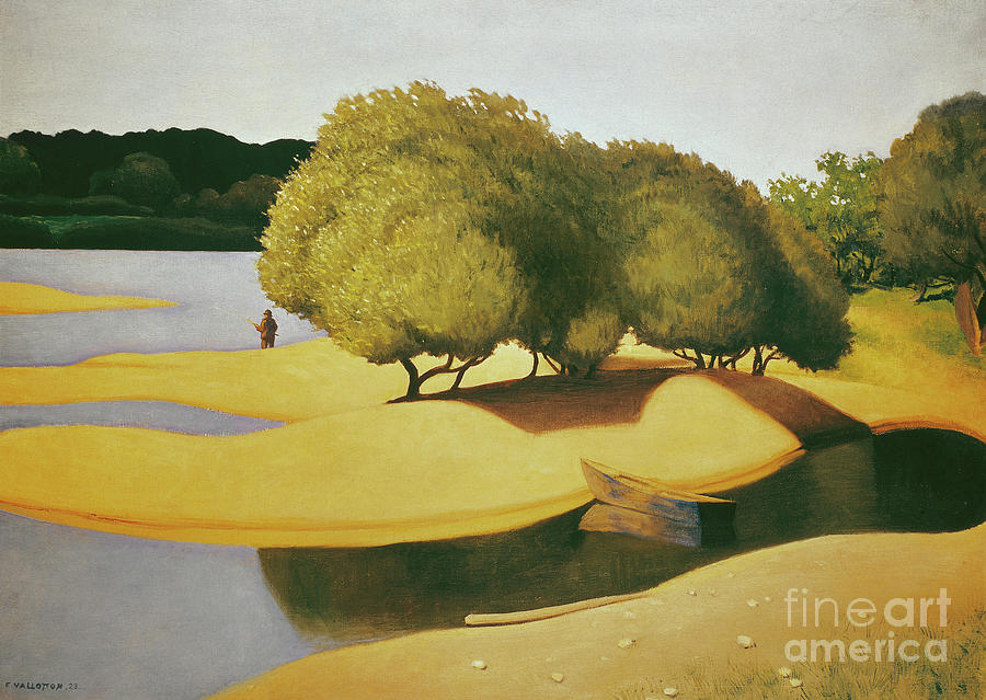 Sands On Edge Of Loire By Felix Edouard Vallotton Painting by Felix Vallotton