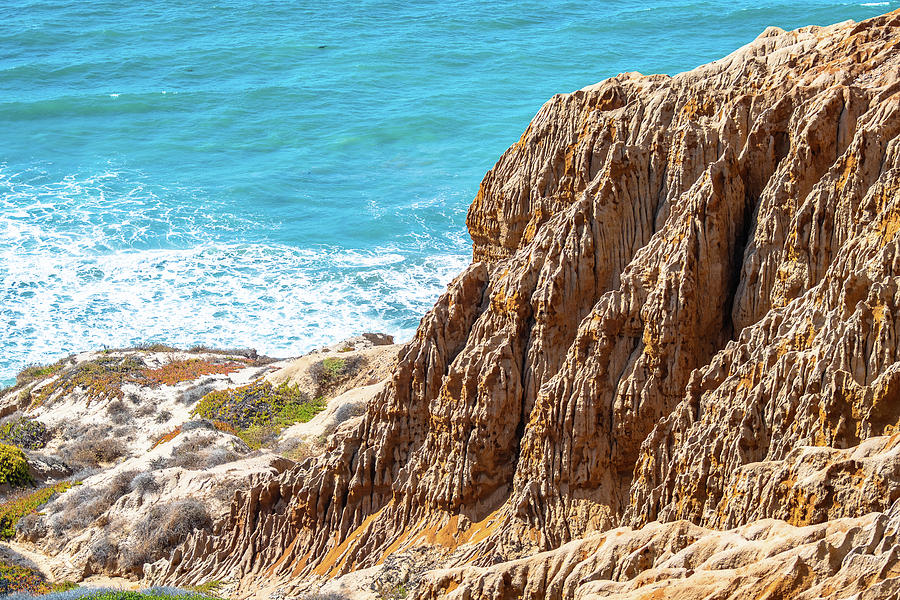 Sandstone Cliffs in San Diego by Debbie Ann Powell Sandstone Cliffs in San Diego by Debbie Ann Powell