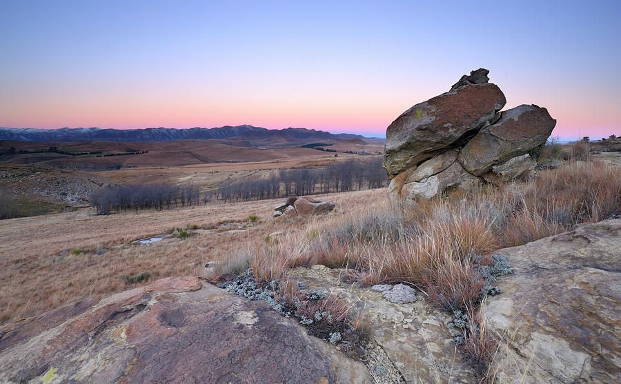 Sandstone Rock Formation With Twilight Photograph by Emil Von Maltitz