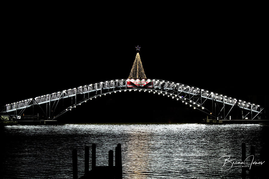 Sandy Beach Bridge Christmas Photograph by Brian Jones