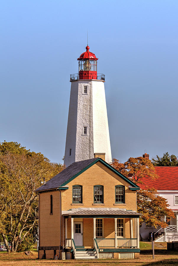 Sandy Hook Lighthouse Autumn Scenic Series Photograph By Geraldine Scull