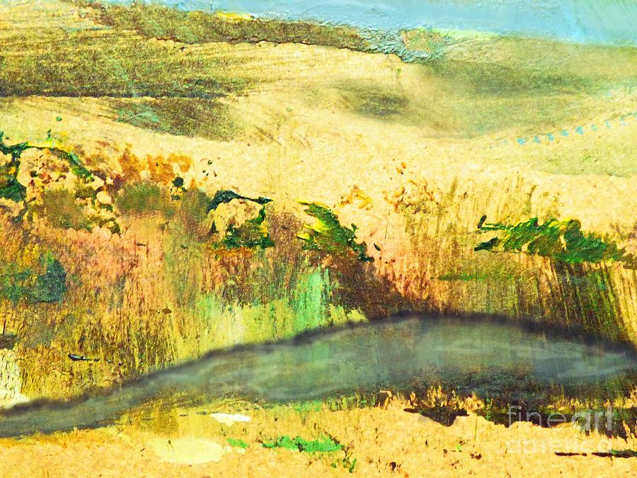 Sandy Landscape Mixed Media by Sharon Williams Eng