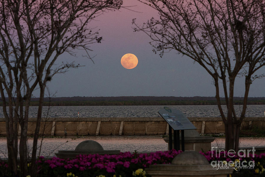 Sanford Riverwalk-moonrise-9395 by John Zawacki Sanford Riverwalk-moonrise-9395 by John Zawacki