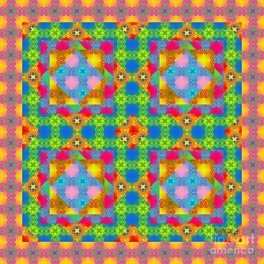 Pattern Digital Art - Sankofa Kaleidoscope 1 by Walter Neal