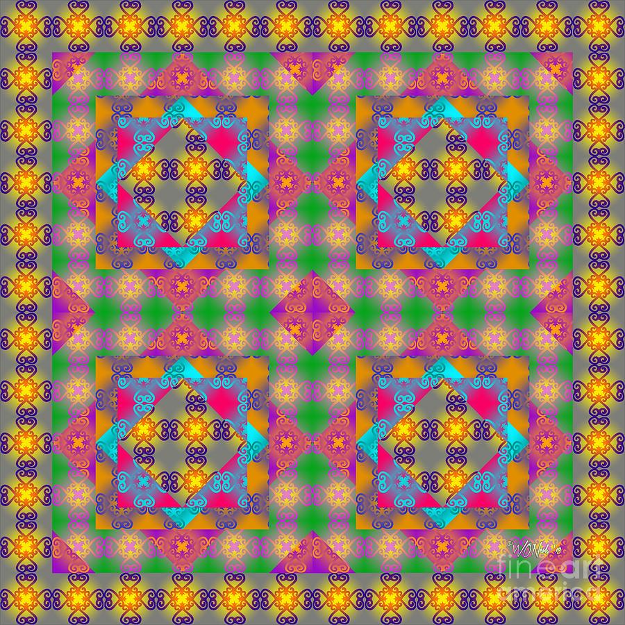 Pattern Digital Art - Sankofa Kaleidoscope 2 by Walter Neal