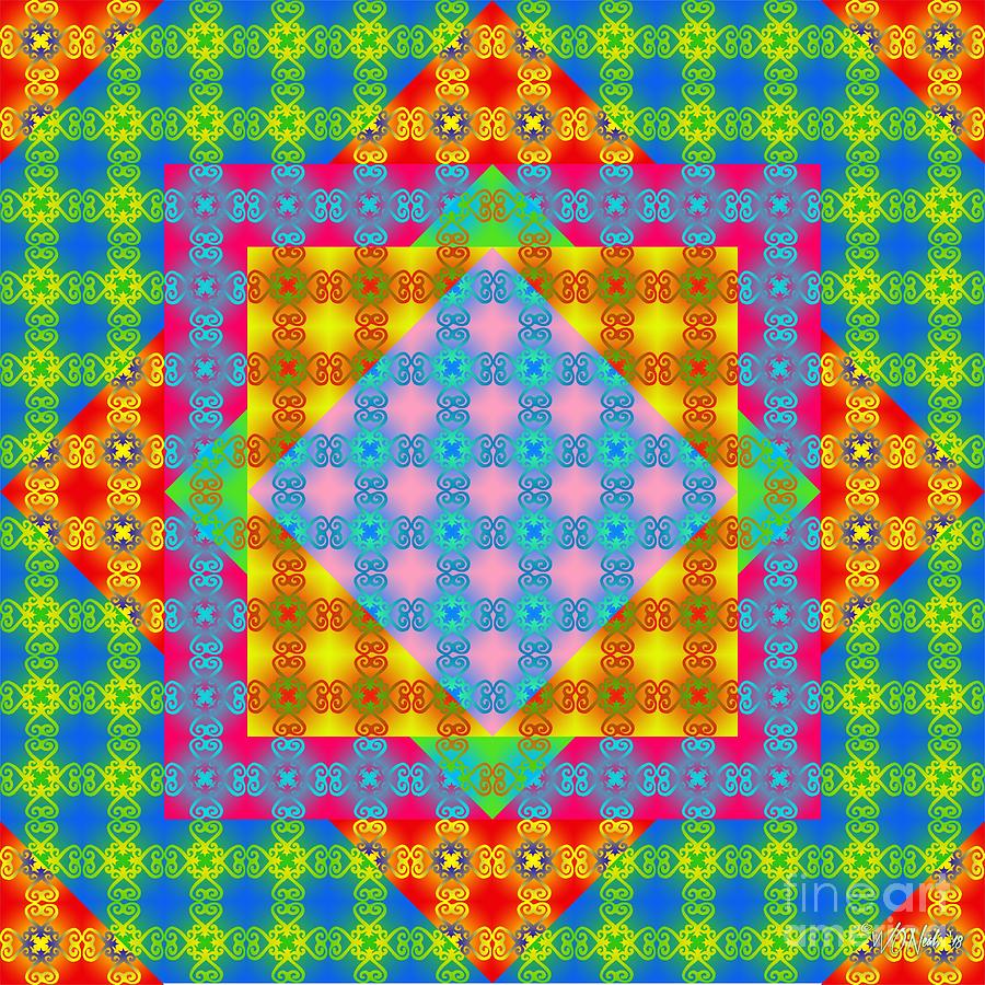 Pattern Digital Art - Sankofa Kaleidoscope Prime 1 by Walter Neal