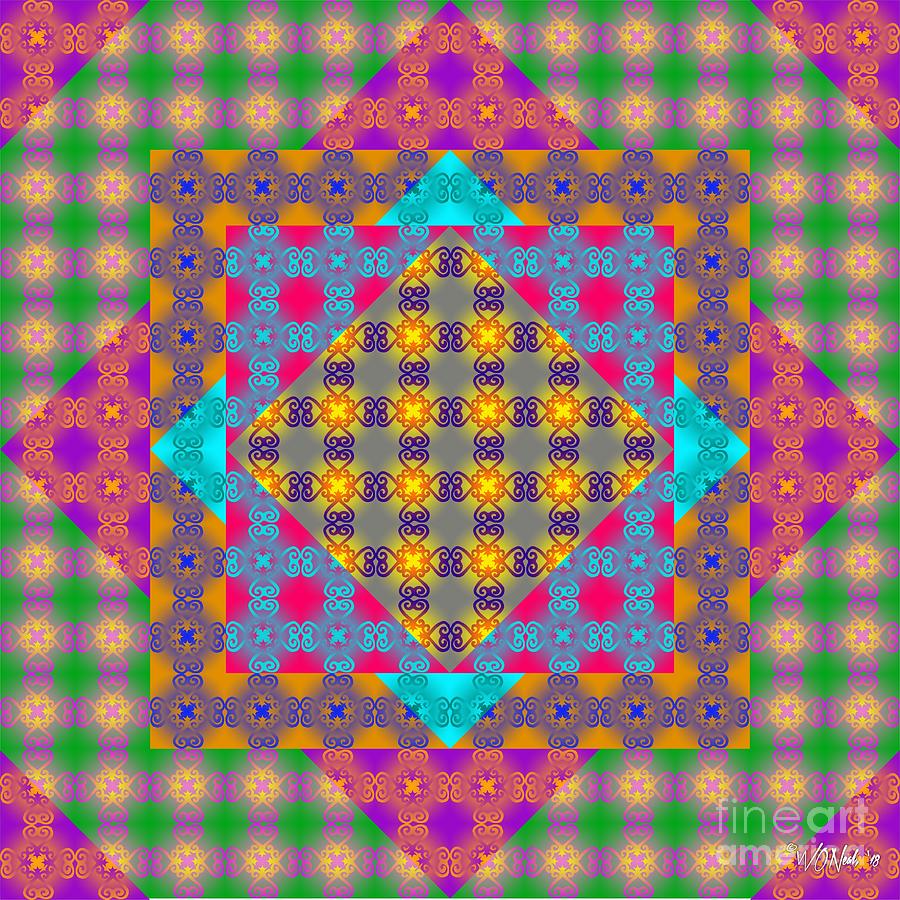 Pattern Digital Art - Sankofa Kaleidoscope Prime 2 by Walter Neal