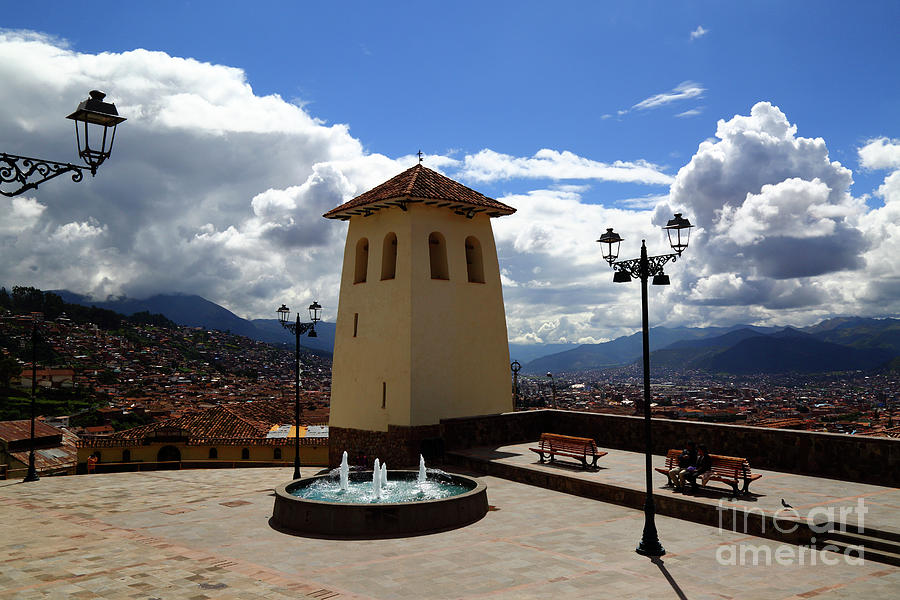 Santa Ana Church Tower Cusco Peru Photograph by James Brunker