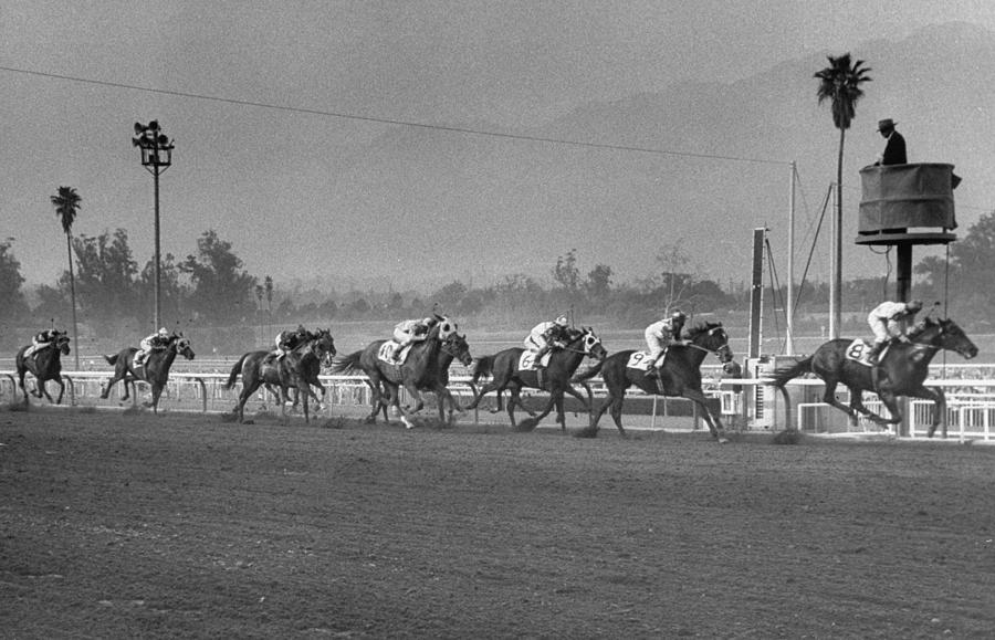 Santa Ana Horse Race Photograph by Loomis Dean