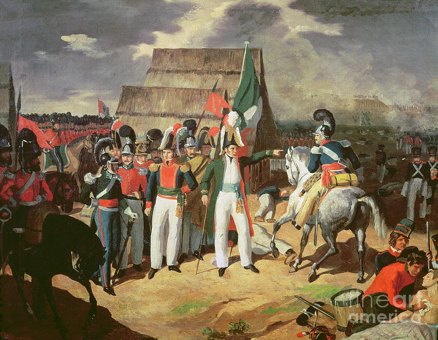 Santa Anna Defies The Spanish Troops Of Ferdinand Vii Painting by ...