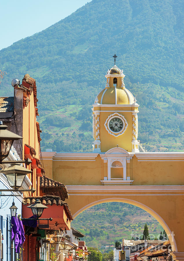 Architecture Photograph - Santa Catalina Arch Antigua Guatemala by THP Creative