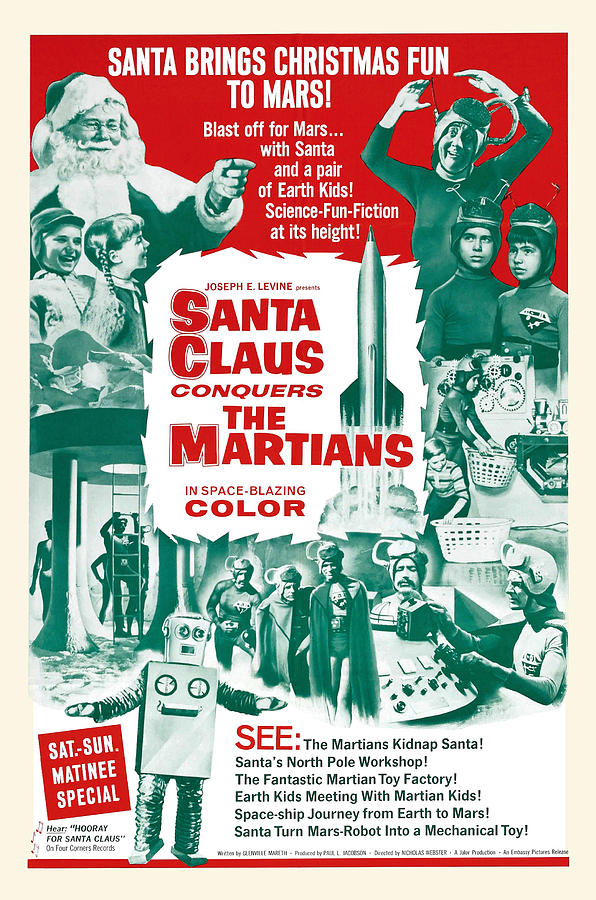 Santa Claus Conquers the Martians Painting by Unknown