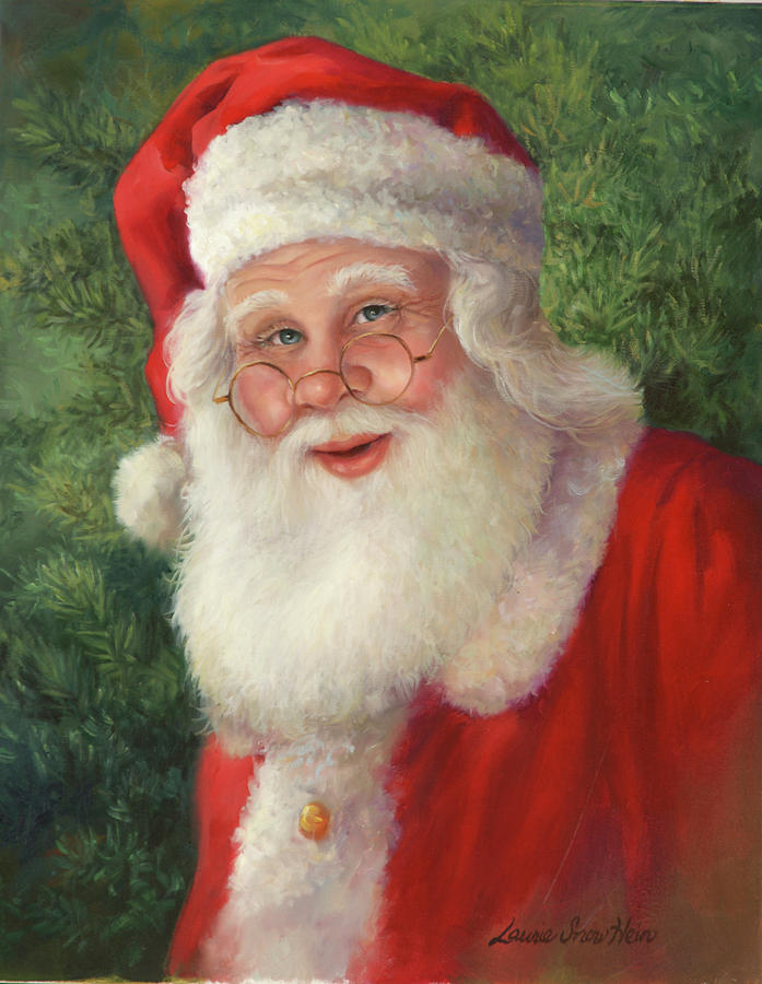 Santa Claus Painting - Santa Claus by Laurie Snow Hein