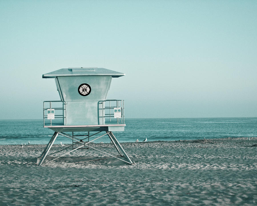 Santa Cruz California Lifeguard Tower Photograph by Melanie Alexandra Price