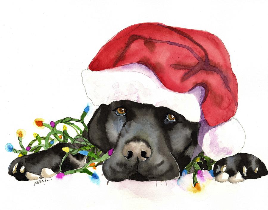 black dog christmas