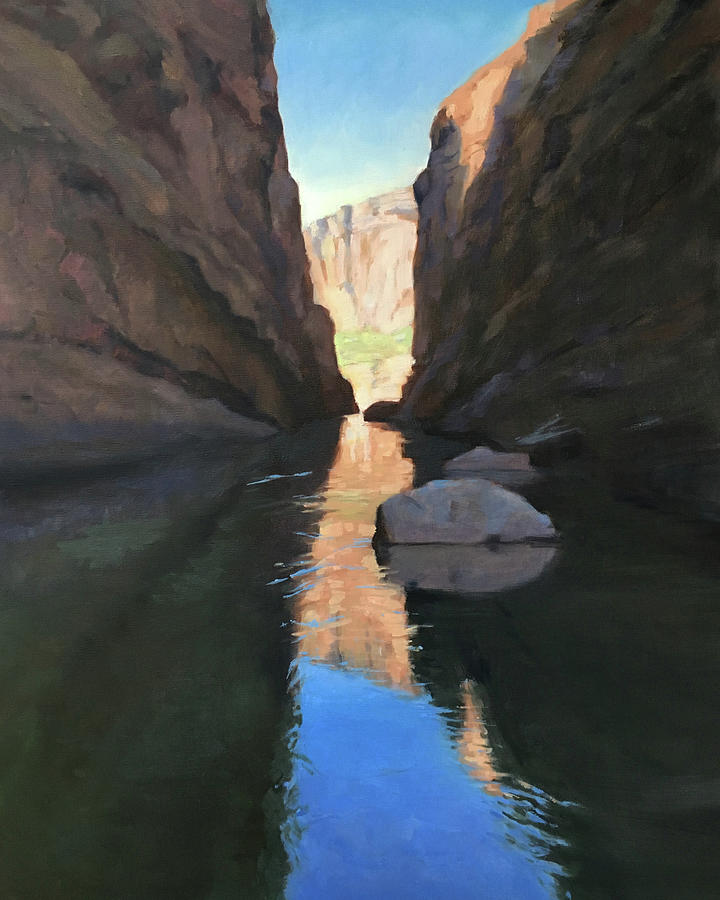 Big Bend Painting - Santa Elena Canyon, Big Bend by Elizabeth Jose