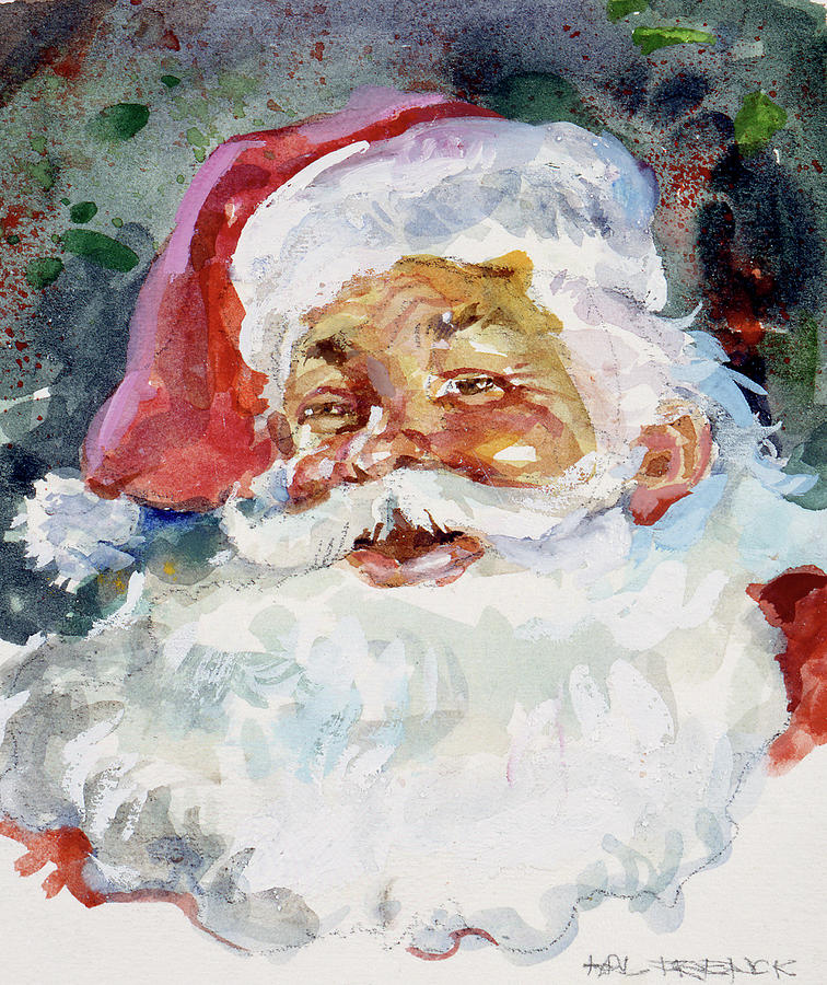 Santa Face by Hal Frenck