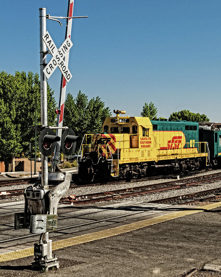 Santa Fe Southern GP7, Santa Fe Train Depot, The Railyard, Santa Fe, New Mexico Photograph by Mark Summerfield
