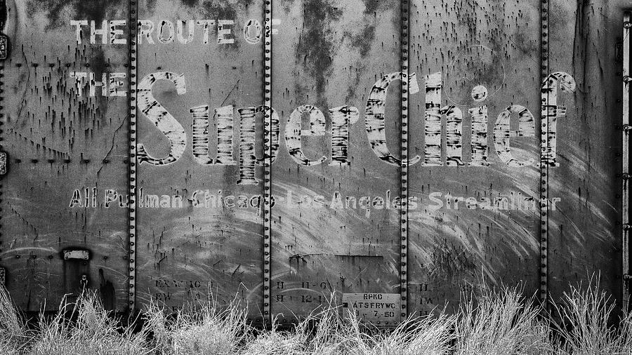 Train Photograph - Santa Fe Super Chief Boxcar - #2 by Stephen Stookey