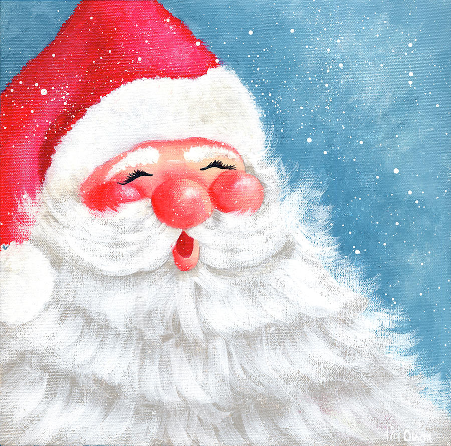 painted santa face