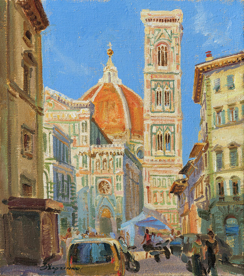 Santa Maria del Fiore Painting by Victoria Kharchenko